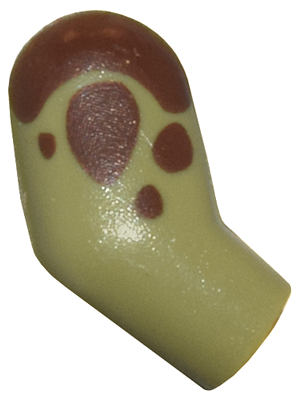 Arm, Right with Reddish Brown Dinosaur Spots Pattern