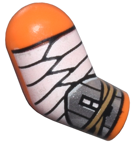 Arm, Right with White Wrappings and Silver Bracer Pattern