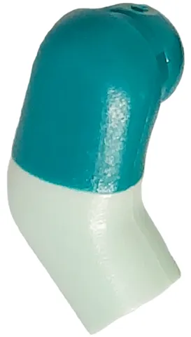 Arm, Right with Molded Dark Turquoise Short Sleeve  Pattern