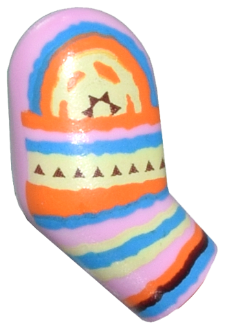 Arm, Right with Crochet Stripes Pattern