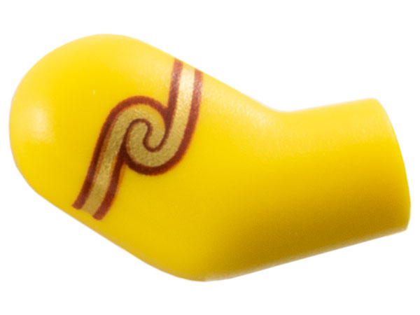 Arm, Right with Gold and Reddish Brown Twisted Upper Arm Bracelet Pattern