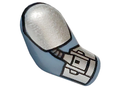 Arm, Right with Silver Shoulder, Armor Plates, Cuff and Hose Pattern