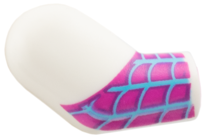Arm, Right with Medium Azure Webbing on Magenta Background Pattern