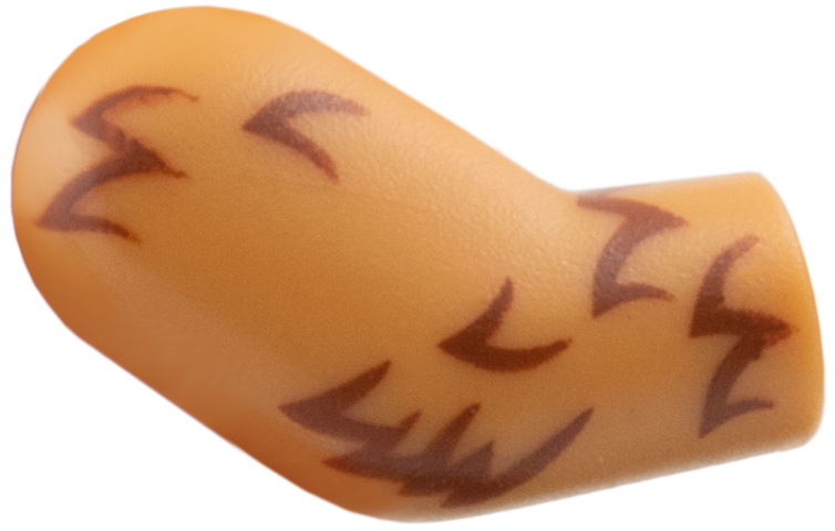 Arm, Right with Pointed Reddish Brown Fur Pattern