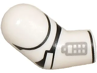 Arm, Right with Black Lines and Light Bluish Gray Compad Pattern