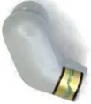 Arm, Right with Gold Bracelet with Dark Turquoise Line Pattern