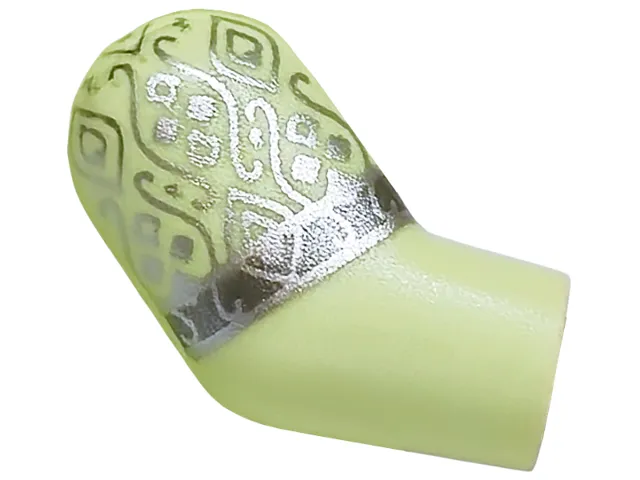 Arm, Right with Silver Filigree and Dark Silver Hem Pattern