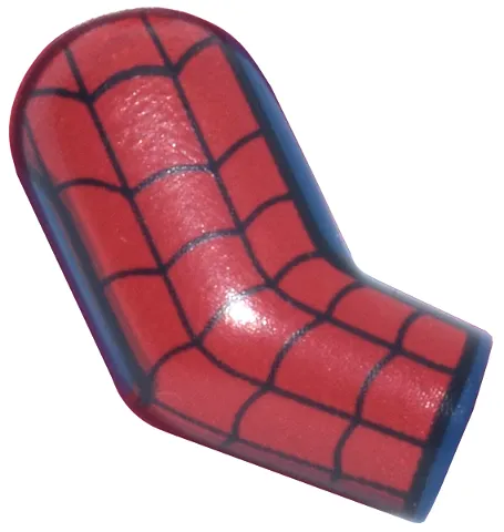 Arm, Right with Black and Red Webbing with Straight Sides Pattern