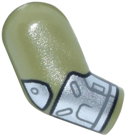 Arm, Right with Silver Gauntlet and Elbow Pad Pattern
