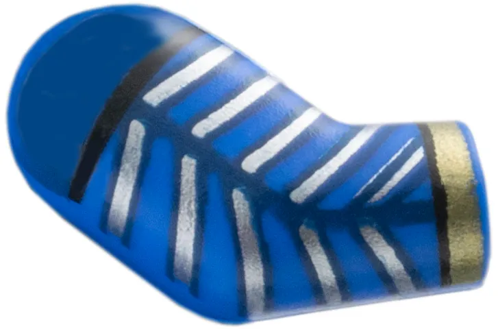 Arm, Right with Dark Blue Shoulder, Silver Chevrons, Gold Cuff Pattern