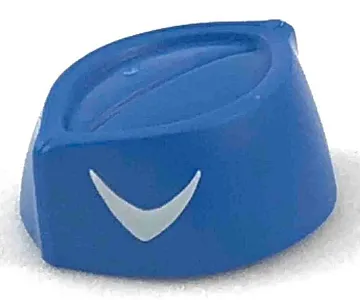 Minifigure, Headgear Cap, Butcher / Food Service with White Boomerang Pattern