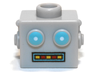 Minifigure, Head, Modified Robot Male Pattern