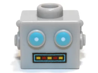Minifigure, Head, Modified Robot Male Pattern