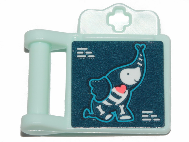 Friends Accessories Medical Clipboard with Bar Handle with Elephant X-Ray Pattern (Sticker) - Set 41424