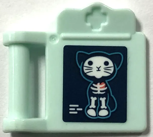 Friends Accessories Medical Clipboard with Bar Handle with Cat X-Ray Pattern (Sticker) - Set 41445