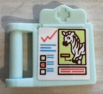 Friends Accessories Medical Clipboard with Bar Handle with Check Boxes, Writing and Zebra Pattern (Sticker) - Set 41717