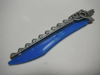 Hero Factory Weapon, Saw with Molded Trans-Dark Blue Sword Blade Pattern