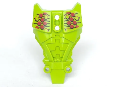 Hero Factory Full Torso Armor with Red Hexagons Pattern (Breez)