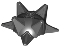 Hero Factory Weapon, Spiked Ball Half with Axle Hole