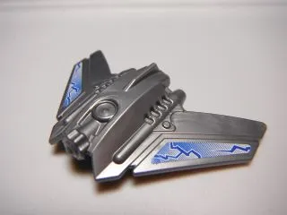 Hero Factory Shoulder Armor with Wings with Blue and White Fracture Pattern (Stickers) - Set 6230