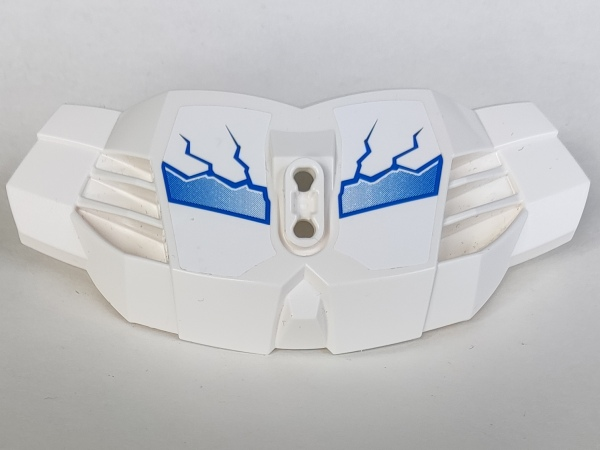 Hero Factory Chest Armor Large with Blue and White Fractures Pattern (Stickers) - Set 6230