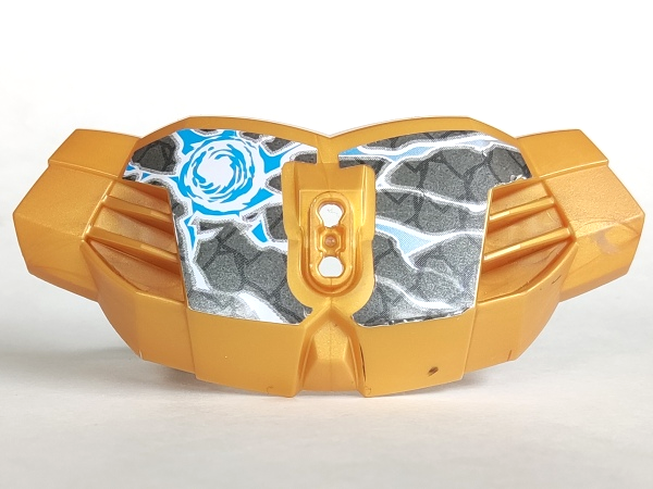 Hero Factory Chest Armor Large with Blue and White Chi and Fractures on Dark Gray Pattern (Stickers) - Set 70202