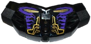 Hero Factory Chest Armor Large with Dark Purple, Gold and Light Bluish Gray Lines Pattern (Stickers) - Set 70789