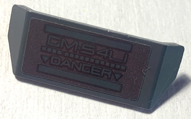 Vehicle, Spoiler with Bar Handle with 'GM-54LI' and 'DANGER' Pattern (Sticker) - Set 70613