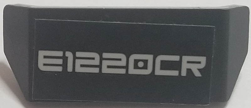 Vehicle, Spoiler with Bar Handle with 'E1220CR' Pattern (Sticker) - Set 70615