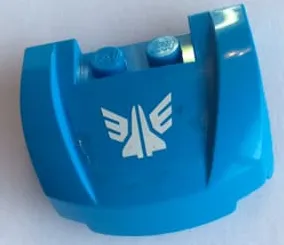 Vehicle, Mudguard 3 x 4 x 1 2/3 Curved Front with White Galaxy Squad Logo Pattern (Sticker) - Set 70703