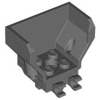 Cockpit 4 x 2 x 3 with Pin Hole and 2 Clips