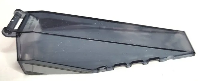 Windscreen 10 x 4 x 2 with Bar Handle with Light Bluish Gray Stripe with Dark Bluish Gray Edges Pattern on Both Sides (Stickers) - Set 75346