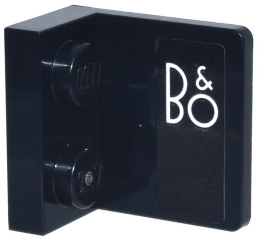 Bracket 1 x 2 - 2 x 2 Inverted with White 'B&O' Logo Pattern Model Right Side (Sticker) - Set 77242