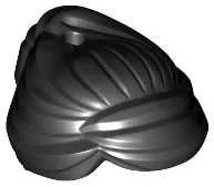 Minifigure, Hair Female Swept Back into Bun, Hole on Top