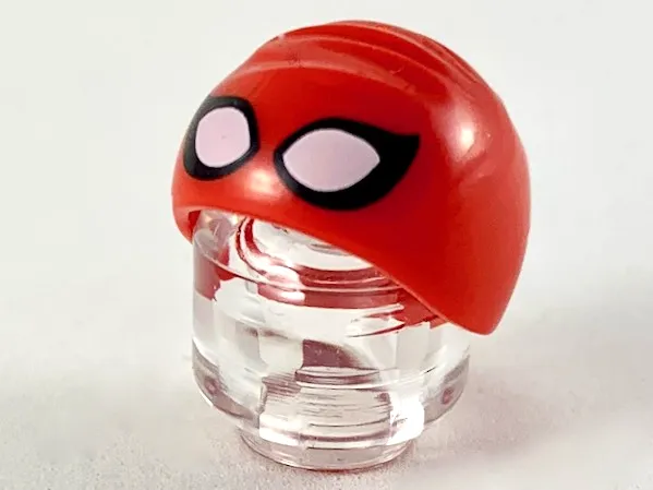 Minifigure, Headgear Cap, Swimming with Large White Eyes and Black Outlines Pattern