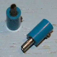 Electric, Connector, 1-Way Male Rounded with Hollow Pin (Banana Plug)