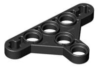 Technic, Liftarm, Modified Triangle Thin 3 x 5 with Short Supports