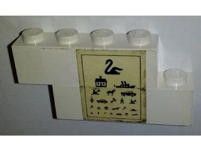 Stickered Assembly 5 x 1 x 2 with Eye Chart Pattern (Sticker) - Set 6364