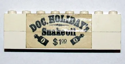 Stickered Assembly 8 x 1 x 2 with 'DOC. HOLIDAY's Snake oil' Pattern (Sticker) - Set 365