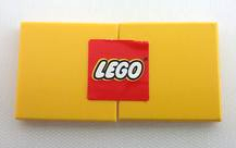 Stickered Assembly 4 x 2 with LEGO Logo Pattern (Sticker) - Set 6692 - 2 Tile 2 x 2