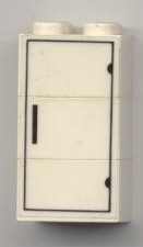 Stickered Assembly 2 x 2 x 3 with Refrigerator Pattern (Sticker) - Set 6365 - 3 Brick 2 x 2