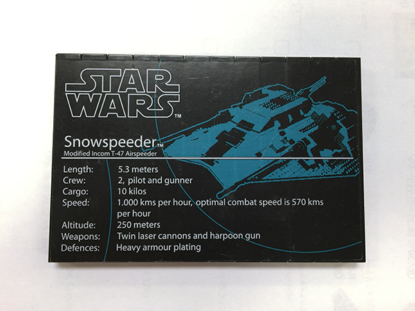 Stickered Assembly 12 x 8 x 2/3 with Star Wars Logo and 'Snowspeeder' Pattern (Sticker) - Set 10129 - 2 Plate 4 x 12, 12 Tile 1 x 8