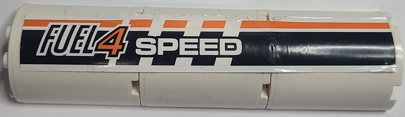 Stickered Assembly 4 x 2 x 12 with 'Fuel 4 Speed' Pattern Model Right Side (Sticker) - Set 8147 - 3 Cylinder Half 2 x 4 x 4