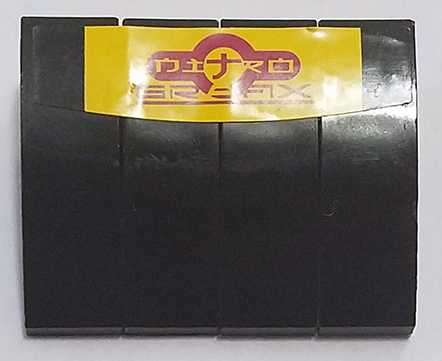 Stickered Assembly 4 x 3 x 1 with 'NITRO GRAFIX' on Yellow Background Pattern (Sticker) - Set 8666 - 4 Slope, Curved 3 x 1