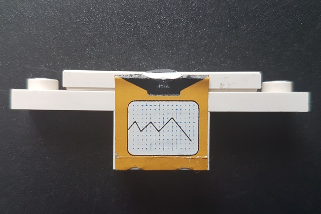 Stickered Assembly 6 x 1 x 1 2/3 with Clipboard Pattern 2 (Sticker) - Set 231-1 - 1 Brick 1 x 2, 1 Plate 1 x 6, 2 Tile 1 x 2