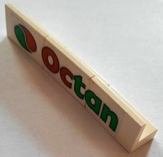 Stickered Assembly 6 x 1 x 1 with Octan on Transparent Background Pattern (Sticker) - Set 6543 - 3 Panel 1 x 2 x 1