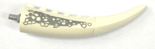 Dinosaur Tail Carnotaurus / Indominus Rex / Giganotosaurus / Allosaurus with Pin, Spikes, and Dark Bluish Gray Scales Pattern