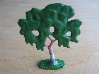 Plant, Tree Flat Birch Painted with Solid Base