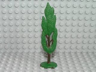 Plant, Tree Flat Cypress Painted with Solid Base