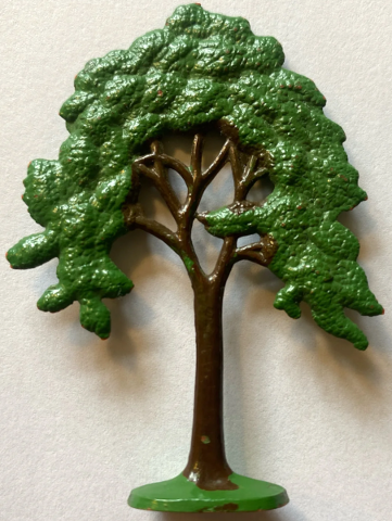 Plant, Tree Flat Elm Painted with Solid Base